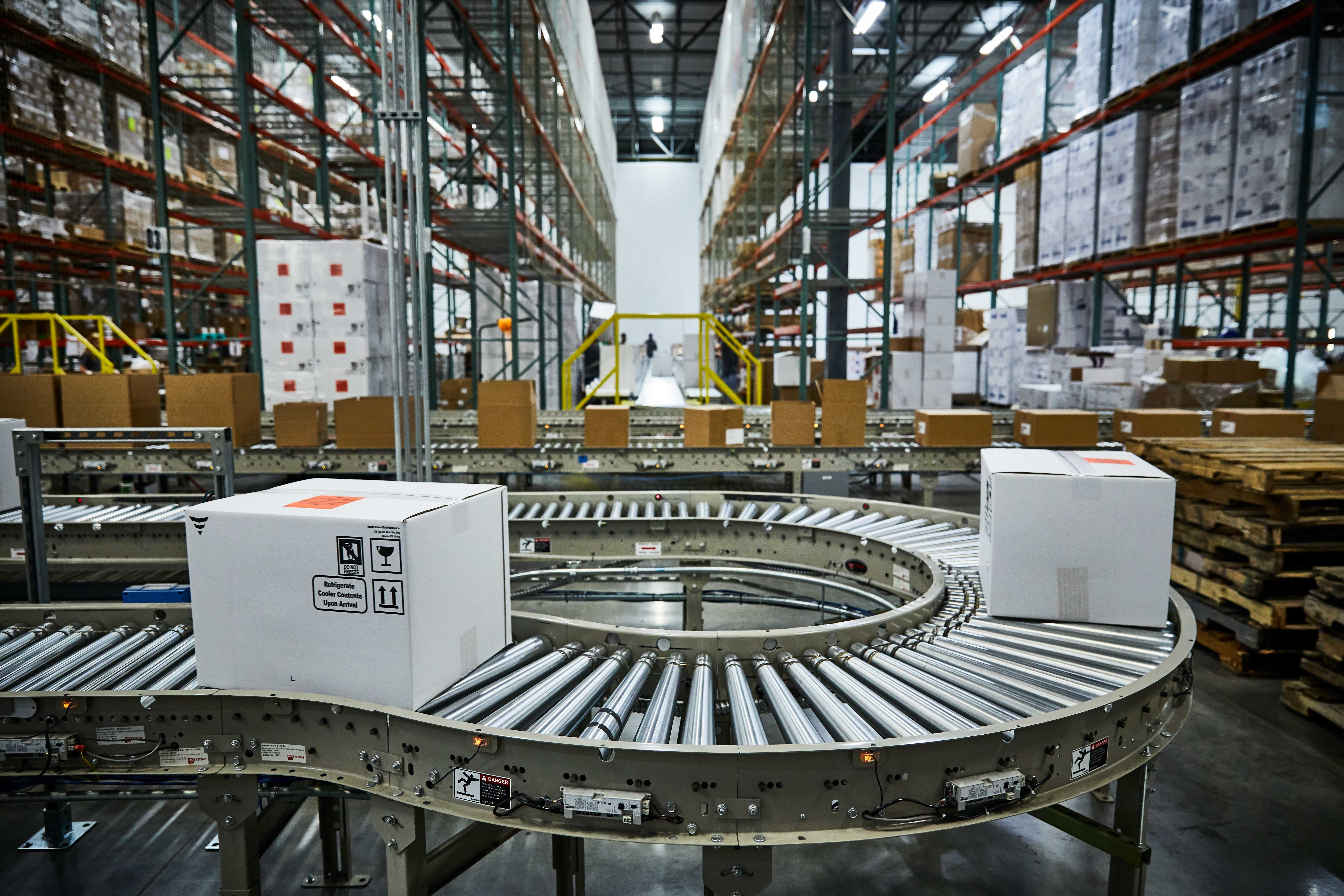 Outbound shipping area of our Louisville Distribution Center
