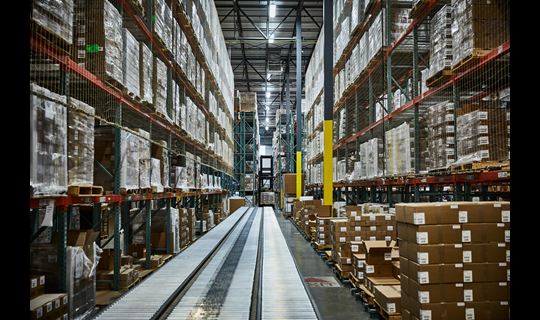 Racking infrastructure of our Louisville Distribution Center