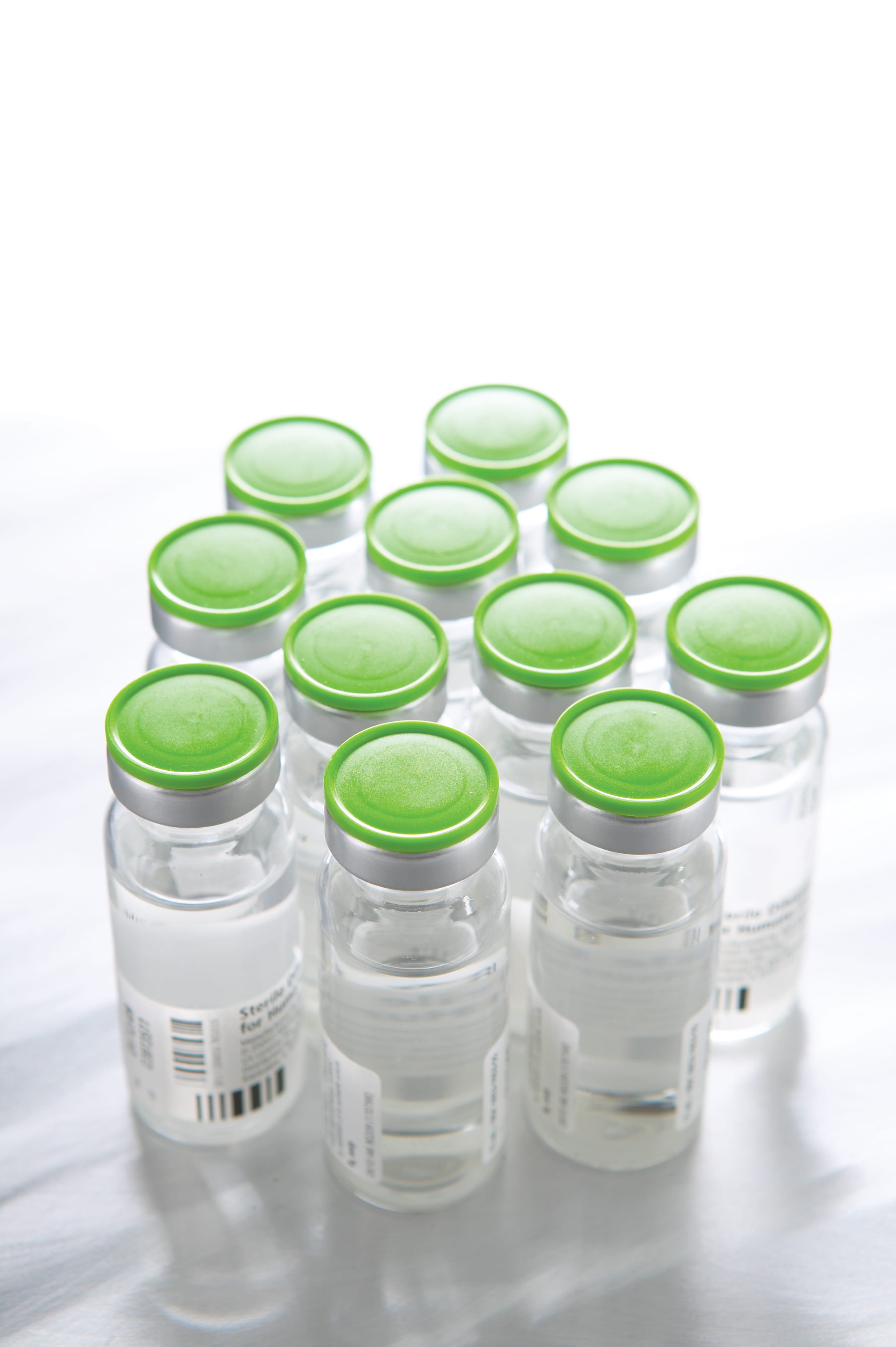 Vials of an injectable medical product